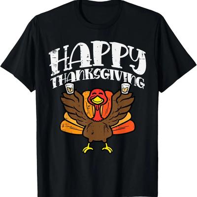Turkey Day Happy Thanksgiving Funny Party Men Women T-Shirt