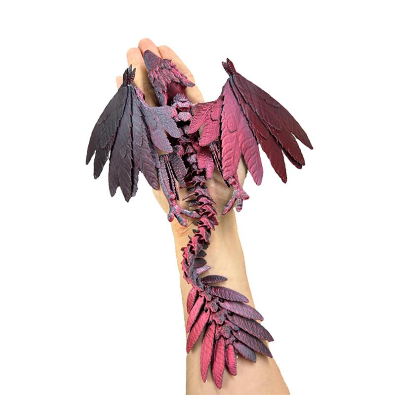 3D Printed Dragon With Wings Animals Toy Dragon Fidget Toys Full Articulated Dragon Dragon Adults Fidget Toys