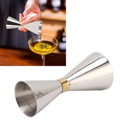 Bar Jigger Cocktail Jigger Double Ended 304 Stainless Steel Bar Measuring Cup with Scale for Home Party Double Cocktail Jigger
