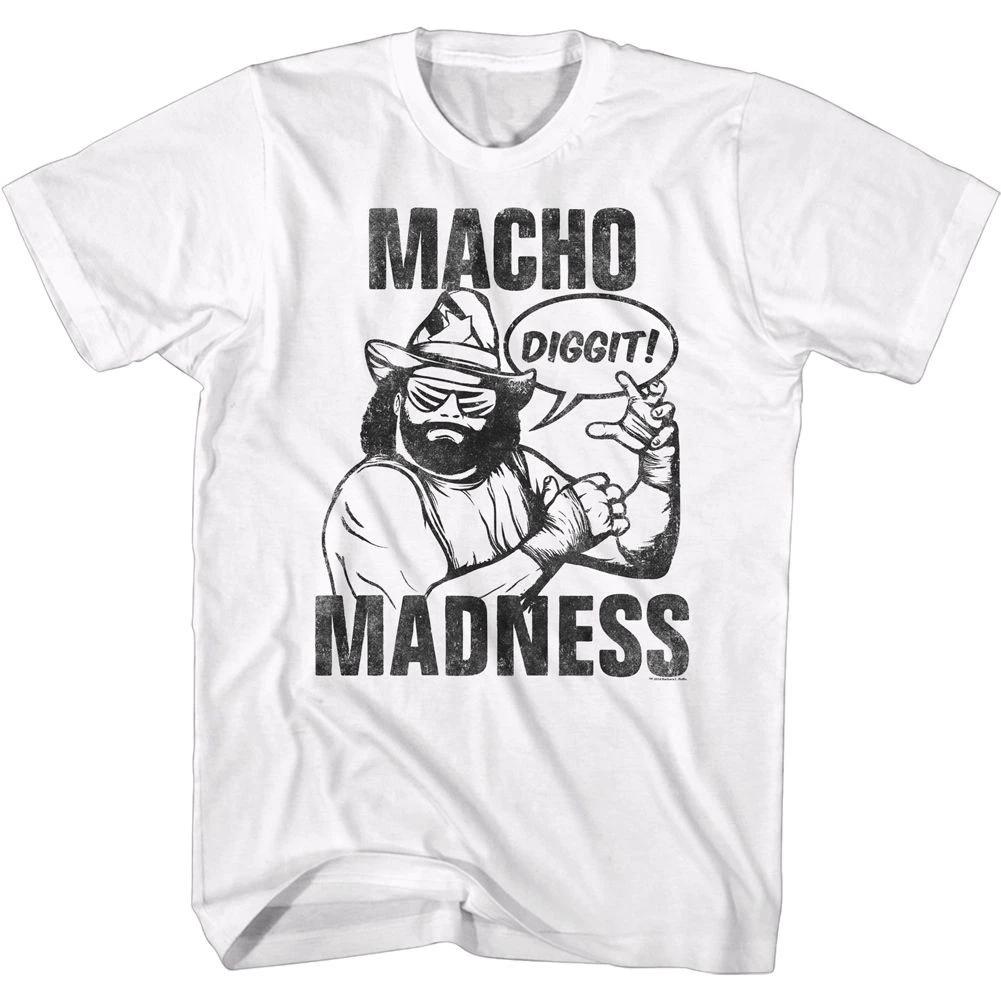 Macho Man Diggit White Wrestling Children s T-shirt 120