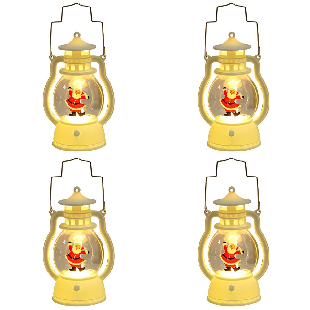 

Weihnachtliche dekorative Hängelaterne mit Griff (Weihnachtsmann)