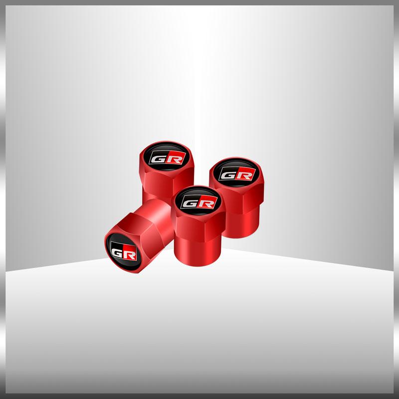 

Car Decor GR Logo Car Wheel Tire Air Valve Caps Covers Car Styling For Toyota C-HR Rav4 Corolla RZ RC RS Prius Accessories