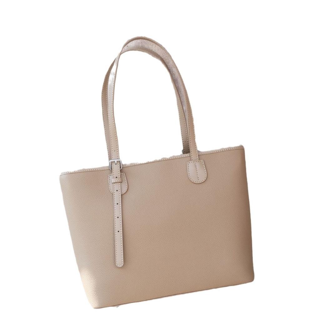 Damen Schultertasche aus Rindsleder, Messenger-Damen mit großem Fassungsvermögen, modische und schlichte vielseitige Einkaufstasche