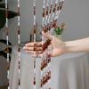 Beaded Door Curtain Room Divider Hanging Door Beads String Curtain Tassel Screen Blind for Window Doorway Living Room Bedroom Decor