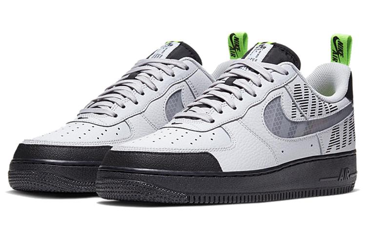 Men's Sneakers Nike Air Force 1 Low Under Construction Grey Vast Grey/Gunsmoke-Black-Electric Green