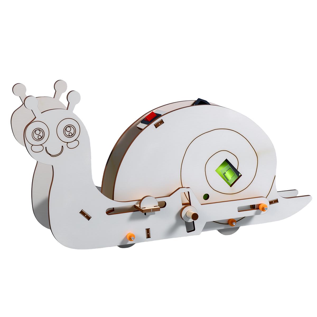 Children s DIY Mechanical Snail Science Kit - Creative Educational Toy 20 x 6 x 10.5 cm