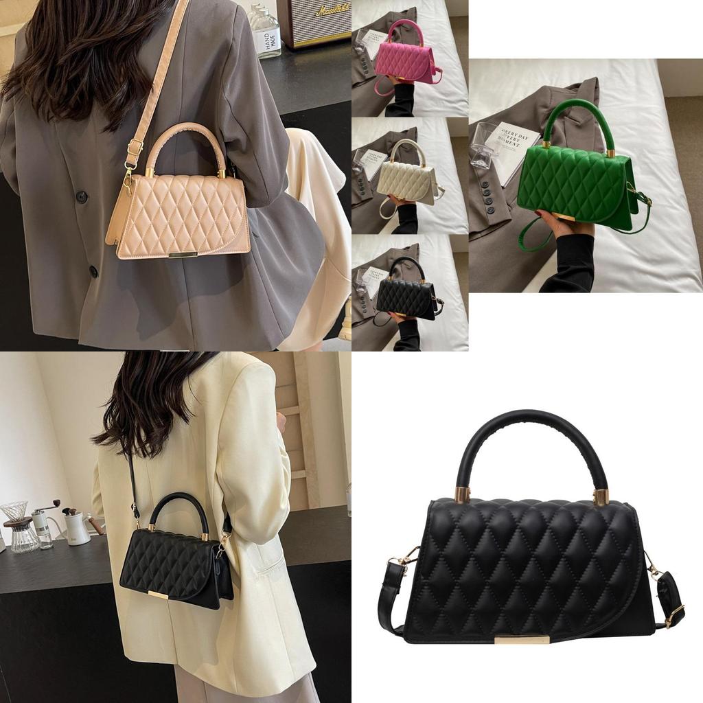 Trendy Summer Fashionable Pu Square Shoulder Bag For Women In Pink Green Or Khaki
