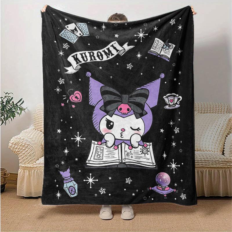 

1pc Kuromi s Enchanted Night Blanket, Soft Throw for Room Decor, Perfect Gift, Living Room, Travel, Camping, Car Blankets, Beach, Office Naps, Suitabl 130x150cm