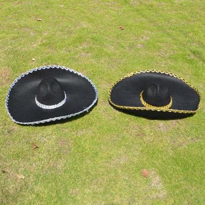 Beach Hats Ethnic Style Sombrero Hat Rolled Up Brim Large Sun Hat Mexico Hat Cosplay Breathable Mexican Caps Party Hat
