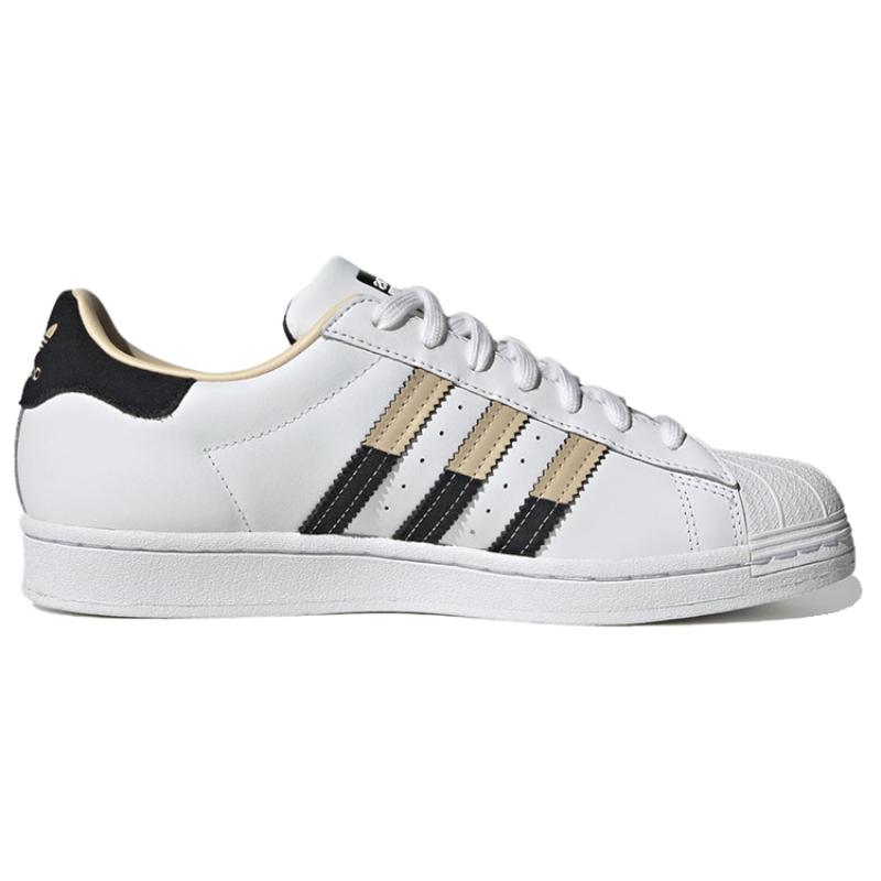 adidas Superstar Cloud White Sand Strata Core Black Sneakers HQ2166