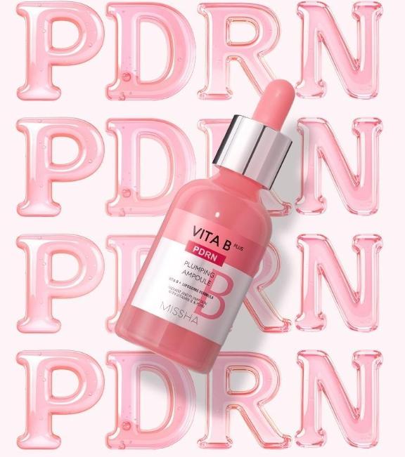 MISSHA Vita B Plus PDRN Plumping Ampoule 30ml – Hydrating & Firming Skin Boost Ampoule