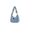 Champion Twisted Underarm Bag Script Logo Enamel Tag Pleated Hair Tie Shoulder Strap Casual Versatile Synthetic Leather Shoulder Bag Small U4AACPU14