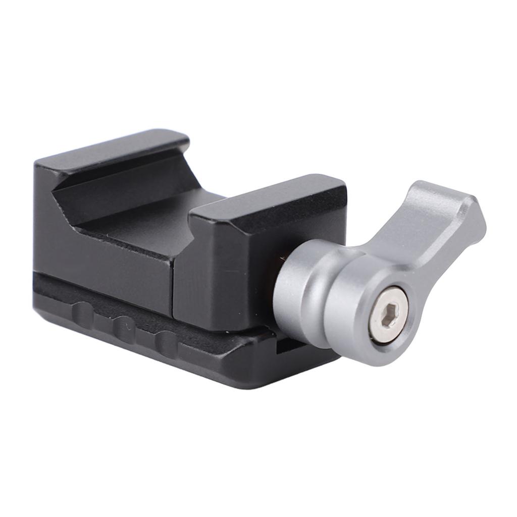 Quick Release Rail Clamp Aluminum Camera Cage Rail Clamp Adapter with 1 4 3 8 Inch Screw Holes for Camera Display