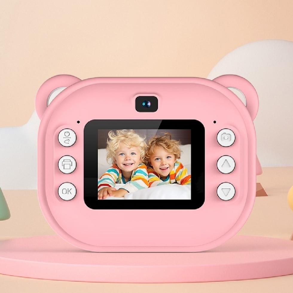 Polaroid Infantil Pode Tirar Fotos e Imprimir Mini Câmeras Digitais, Impressão Infantil Pequenas DSLRs