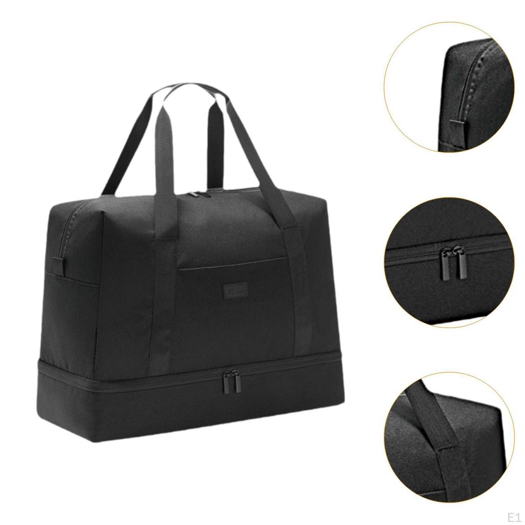 Compact Travel Duffle Bag with Shoe Storage