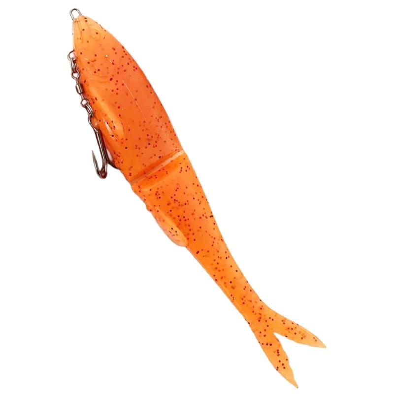 12cm/17cm Soft Fishing Lures with T Shape Tail, Simulation Fishing Swimbaits Artificial Baits Slow Sinking Fish Lures
