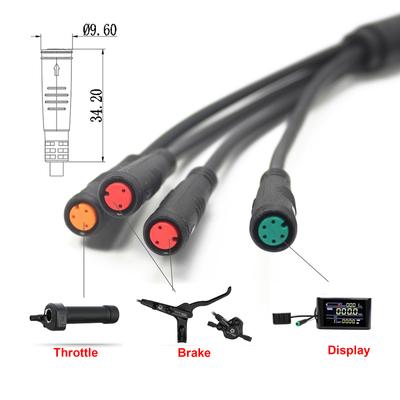 LinHi E-Bike Cable Main 1T5 913AG Waterproof 2 Pin Female Main Line Compatible For Some For KT Controllers E-bike Accessory