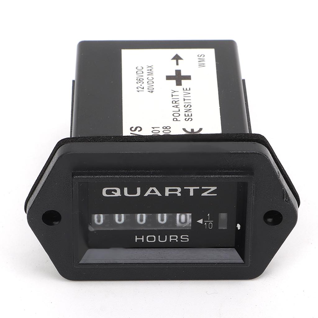 Mechanical Hour Meter DC12V To 36V High Accuracy Outboard Engine Hour Meter for Boat Truck Tractor
