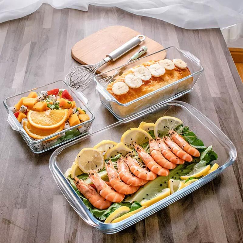 Saikeyou Rectangular Borosilicate Glass Baking Dish