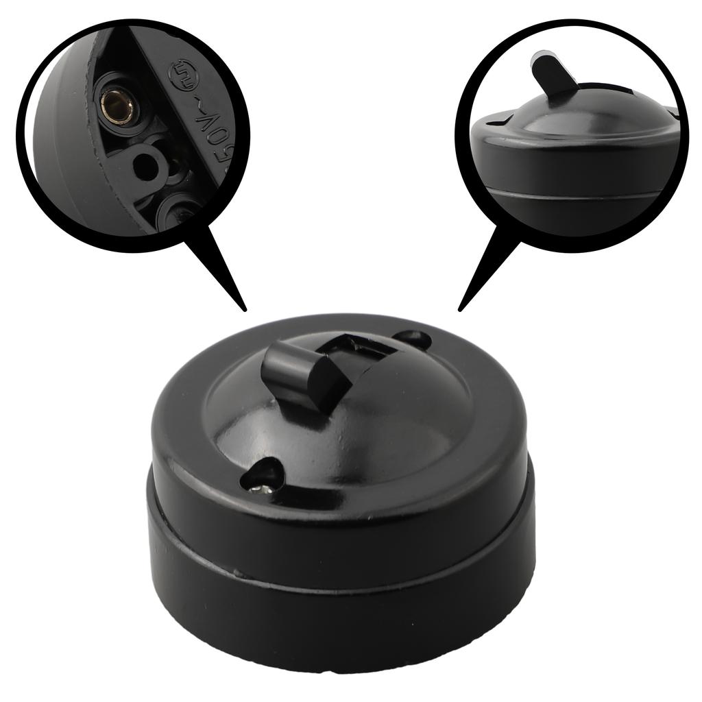 Single Control Switch 1PC Black Easy Install Household