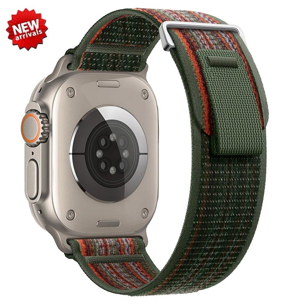 Trail Loop Band for Apple Watch Ultra 2 49MM Strap 44mm 40mm 41mm 42mm Correa Bracelet for IWatch Series 9 8 7 6 5 Se 45mm Strap
