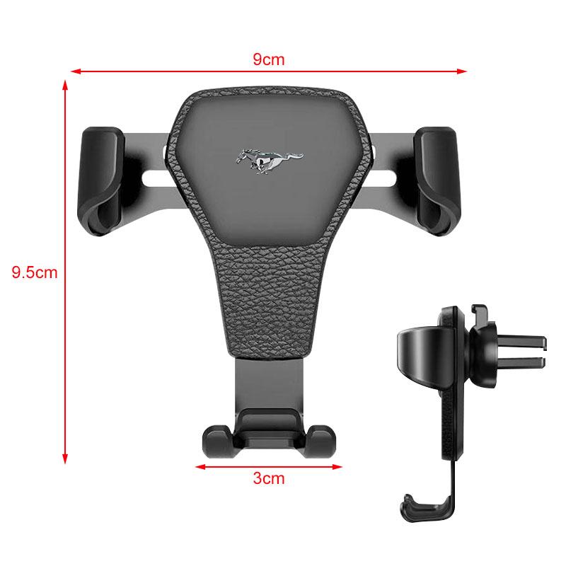 Car Badge Phone Holder Bracket Air Clip Mount Stand Accessories For Ford Focus Mk3 Fiesta Ranger Fusion Mondeo Mustang Fusion Kuga Ecosport