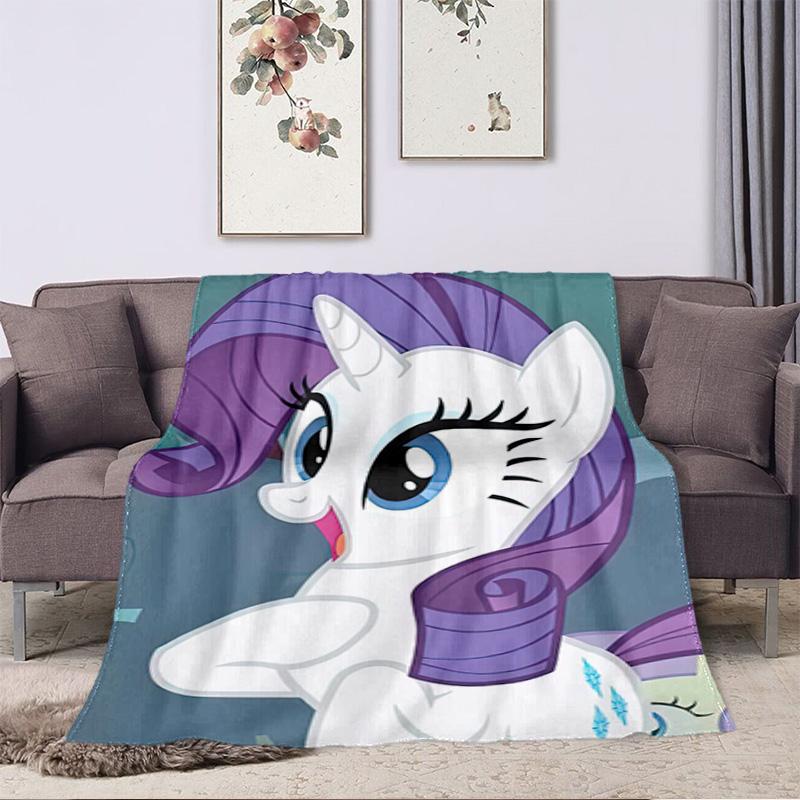 Rarity Little Pony Blanket Suitable All Seasons Soft Comfortable Sofa Office Home Blanket Holiday Gift Blanket Suitable For All Seasons Blanket