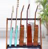 Solid Wood Multi-Guitar Display Stand with 5-Head and 3-Head Options
