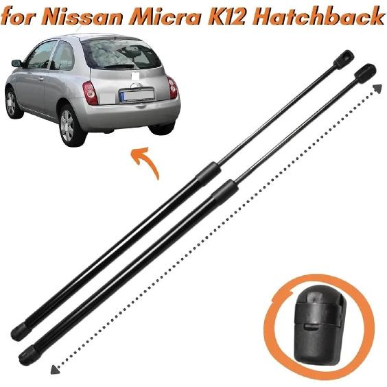 

2 шт. Задний амортизатор подъема багажника, газовые пружины, совместимые с NISSAN MICRA III K12