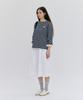 Depound Striped Round Neck T-Shirt [Navy]