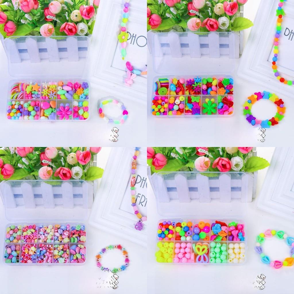 Childrens Bead Craft Kit With Plastic Beads For Focus Development And Diy Jewelry Making