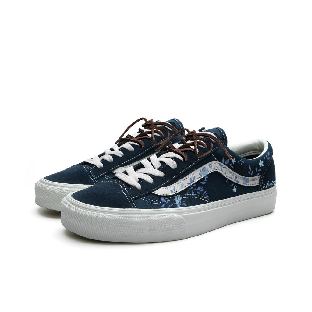 Vans Style 36 Fabric Abrasion Resistant Abrasion Resistant Low top Skateboard Shoes Unisex Blue VN0A3DZ3RFL(Team613-)