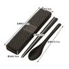 Skater Combo Set Black Dot Chopsticks and Spoon 21cm Dishwasher Safe CCS45SA