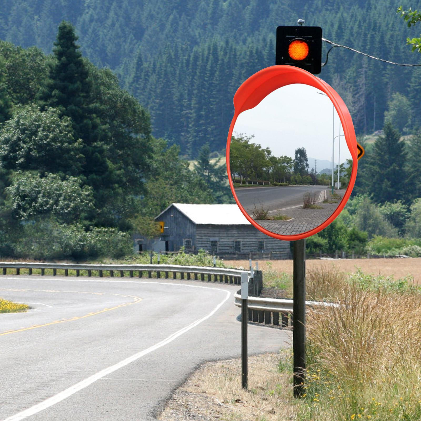 

Convex Mirror Practical Easy to Use for Blind Spots Supermarket Office Garage 45cm