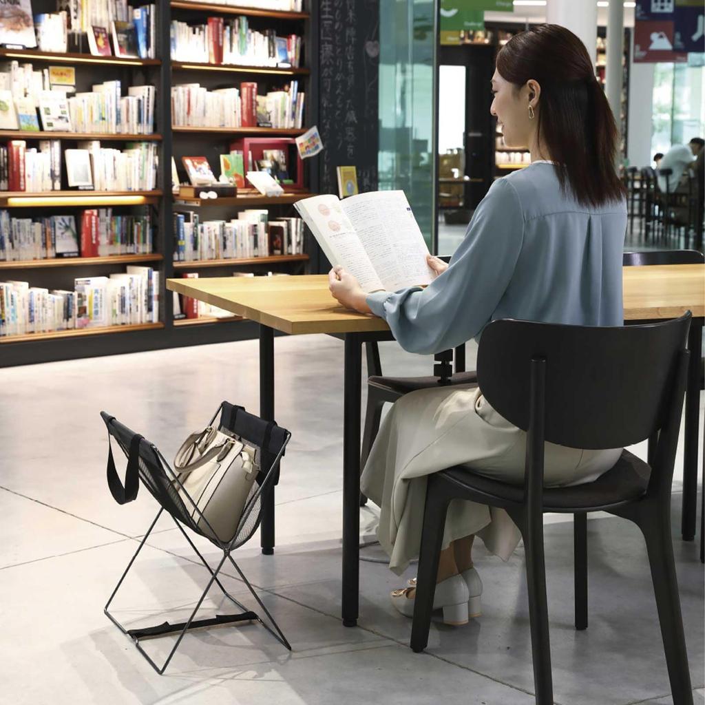 Yamazaki Sangyo Luggage 43cm x 30cm x Self-Service Cart, Black, (W) (D) 48.5cm (H)