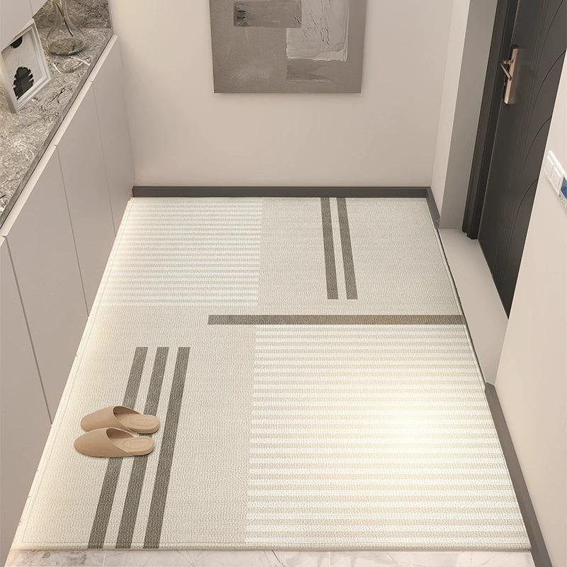 Home Doorway Rug Mat with Trim-to-Fit Design, Stain-Resistant & Anti-Slip - Practical Entryway Floor Carpet for Family Use