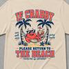 If Crabby Return To Beach Tee, Beach Themed Gifts, Beach Apparel, Beach Bum Shirt, Beach Lover Gift, Funny Ocean Shirt, Ocean Lover Gift