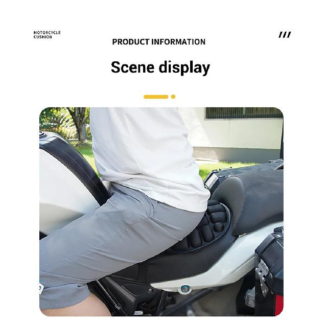 SEAMETAL Motorcycles Seat Cover Cushion Black EVA Foam Soft Comfortable Seat Cushion Universal for Motorbike Electric Bike
