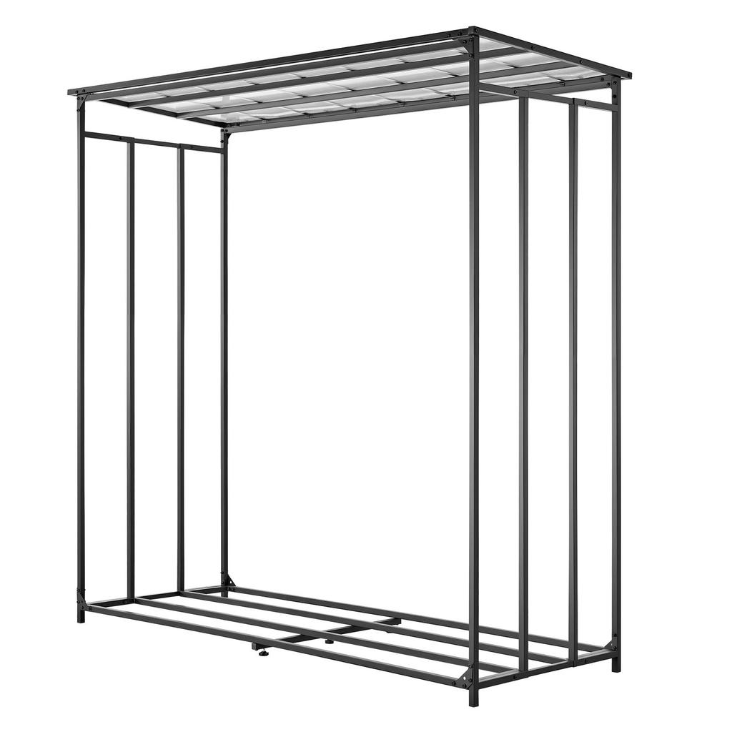 VEVOR Firewood Rack 1855 mm 3/8 Cord Heavy Duty Outdoor Wood Storage Holder, for Fireplace Patio Deck, 730 kg Load Capacity
