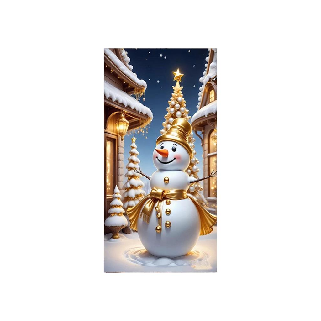 Christmas Door Decoration Festival Party Background Decoration Santa Decoration Tapestry