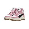 New PUMA Rebound Femme Slip Resistant Mid Top Skateboard Shoes Women's Pink 402595-02