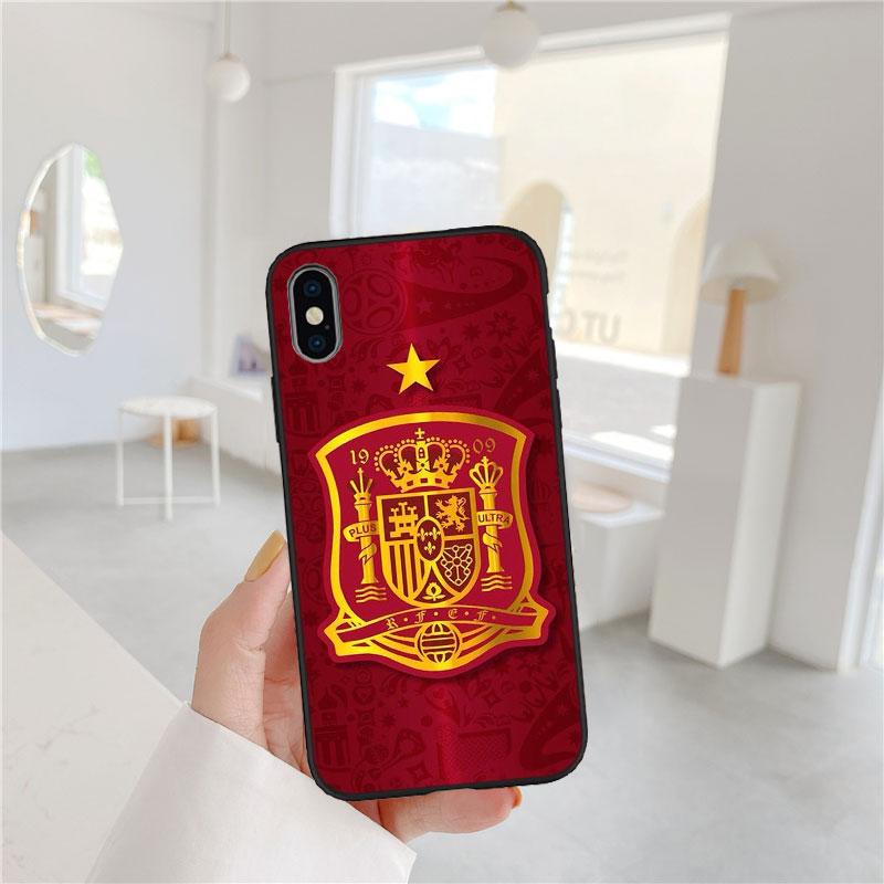 PP57 Spain Flag Soft Shell Phone Case for Xiaomi Xiaomi Poco M4 M5 M6 M7 X3 X6 X7 F8 Ultra Pro GT NFC