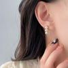Three Pearl Ear Hooks Water Drop Earrings Light Luxury High-end Niche Design New Style