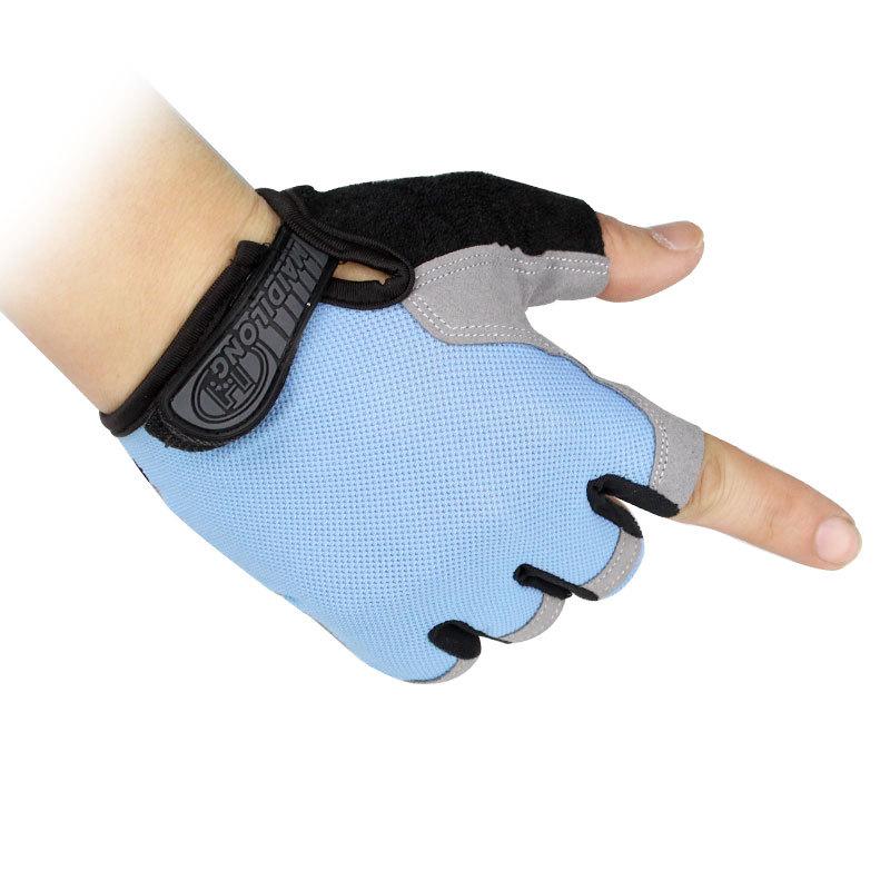 Fitness Gloves Half-finger Thin Breathable Shock-absorbing Wear-resistant Non-slip Outdoor Sports Gloves Men's and Women's Cycling Bicycle Gloves