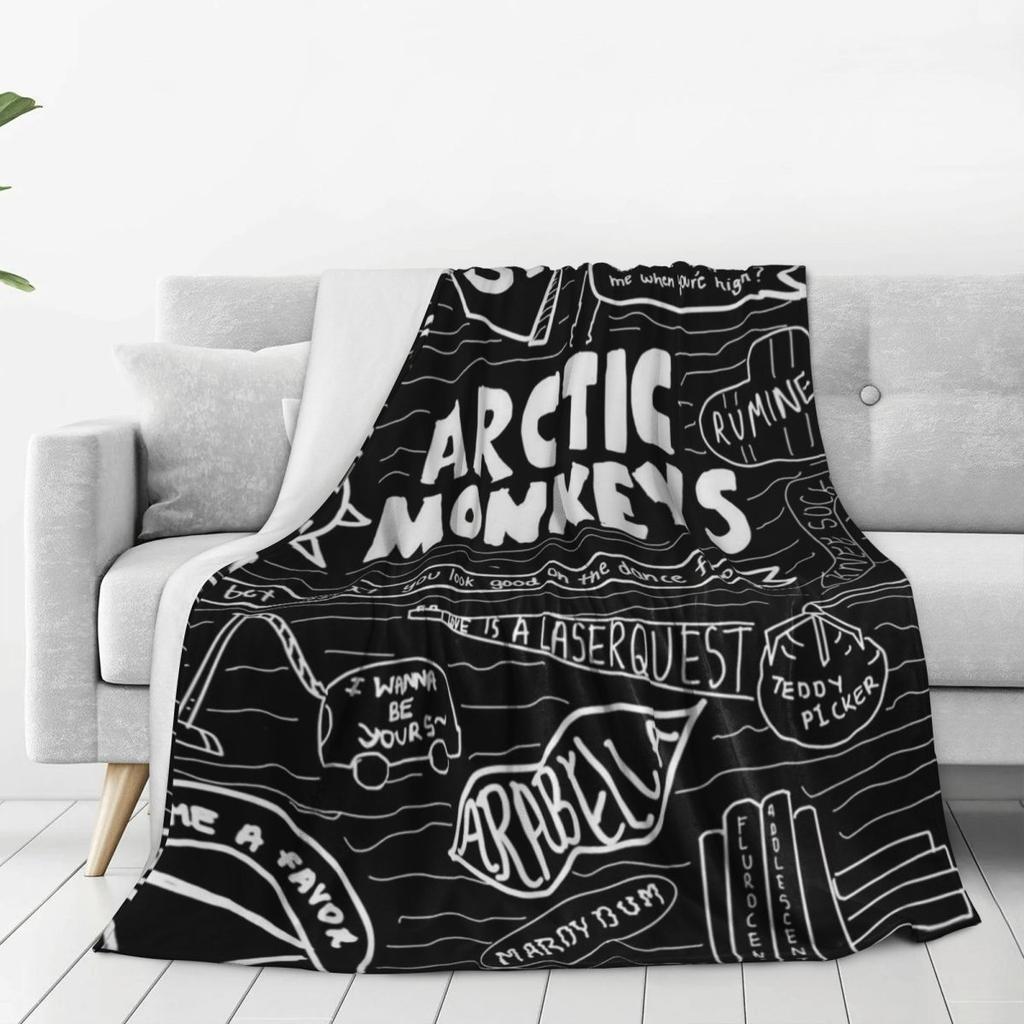 Arctic Monkeys Gift Blanket For Men Women Cozy Soft Throw Blankets for Bed Multiple Sizes