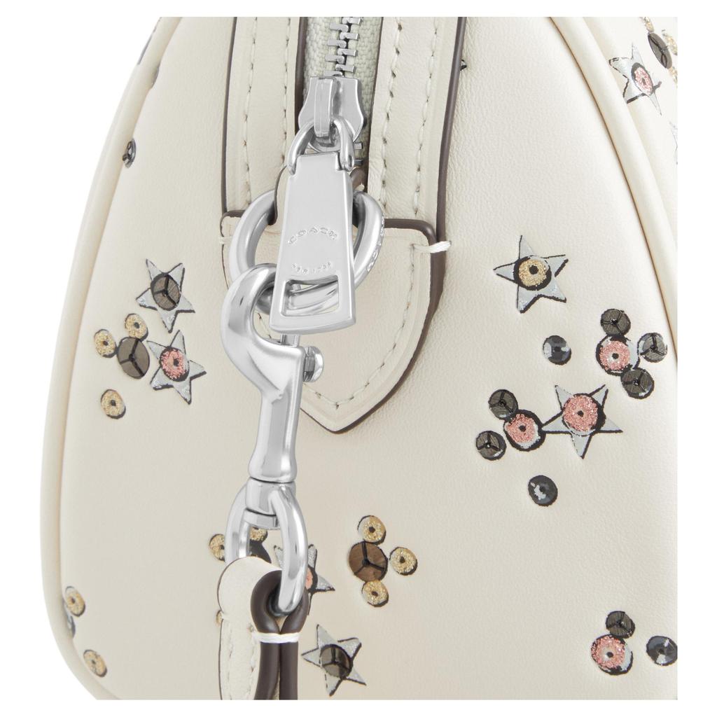 Coach Rowan 18 Star Print Boston Bag Women handbags White CCI68-SVCAH