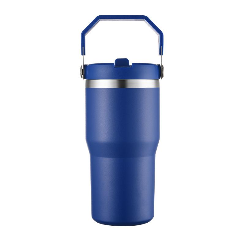 2026 Portable Cup Stainless Steel Car Cup Double Layer Vacuum Thermos Cup Cold Ice Ba Water Cup