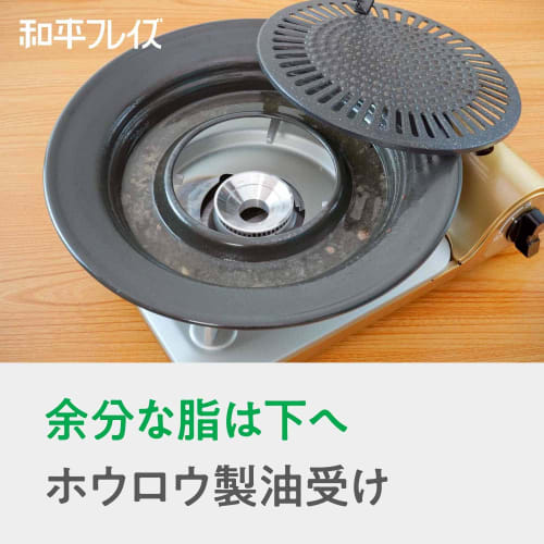 Wahei Freiz Yakiniku Plate Calorie Slim Stonia II 30cm Round Teflon Select Processing CR-3362