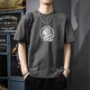 Simple T-shirt Men's print Summer Trendy Printed Cotton Short Sleeved Loose Trendy Breathable T-shirts