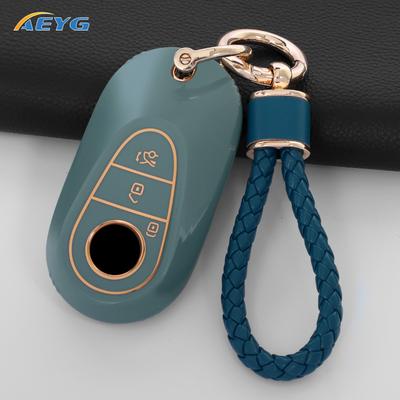 Car Remote Key Case Cover Shell For Mercedes Benz W223 Class S300 S350 S450 S500 Key Holder Protection Keychain Accessories